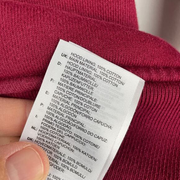 adidas red Vocal RYV Blocked Pullover Unisex Hoodie - Size S - Picture 7 of 9